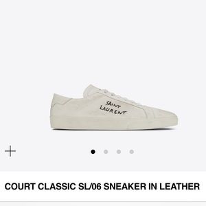 NWT Saint Laurent Court Sneaker